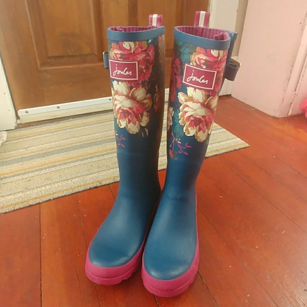 Joules Women's Rubber Rain Boots ~ Size US 6